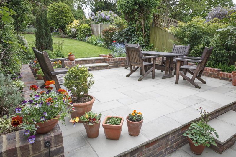 Paver Patios in Use